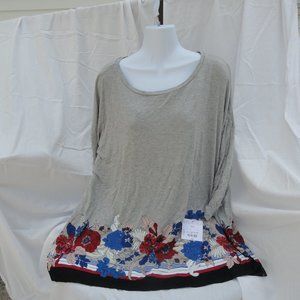 Liz Claiborne Size 1X Ladies Floral Top NWT